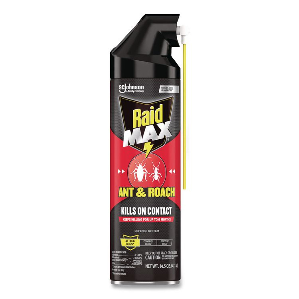 SC JOHNSON Raid® 345742EA Ant/Roach Killer, 14.5 oz Aerosol Spray, Unscented