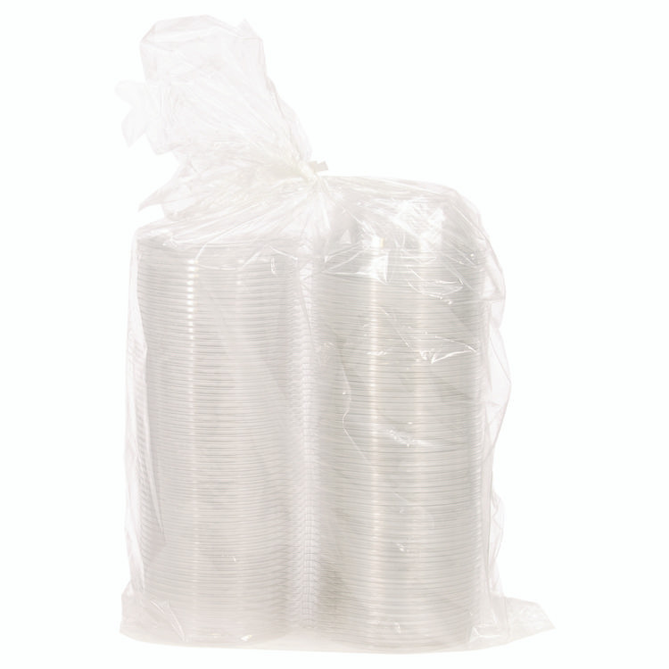 DART CTR8BF SafeSeal Tamper-Resistant, Tamper-Evident Bowls with Flat Lid, 8 oz, 5.5" Diameter x 1.7" h, Clear, Plastic, 240/Carton