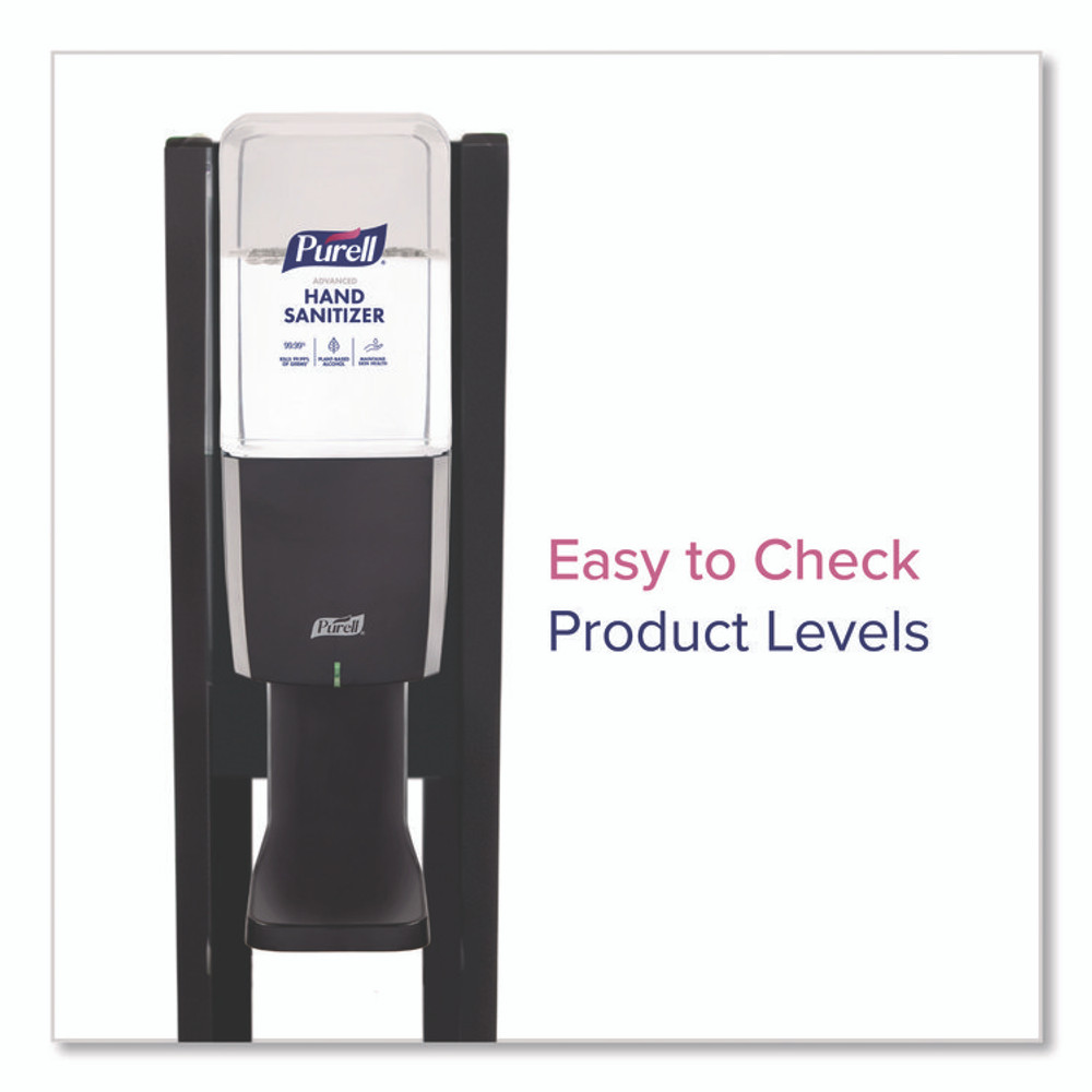 GO-JO INDUSTRIES PURELL® 8214DS ES10 Dispenser Floor Stand with Automatic Hand Sanitizer Dispenser, 15.56 x 11.75 x 51.82, Graphite