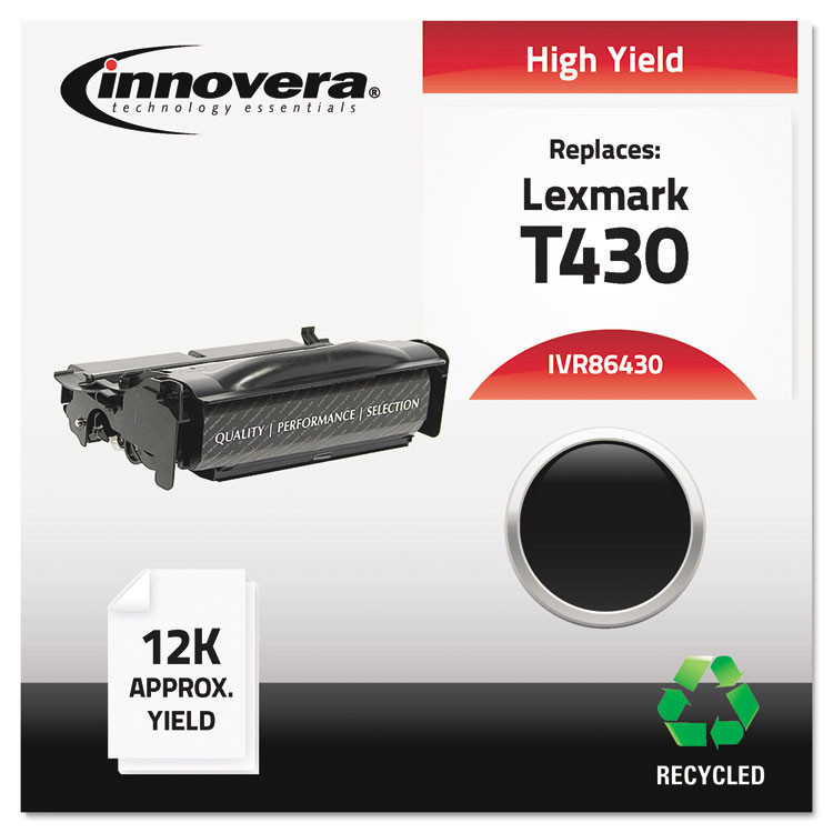 INNOVERA 86430 Remanufactured Black High-Yield Toner, Replacement for 12A8325, 12,000 Page-Yield