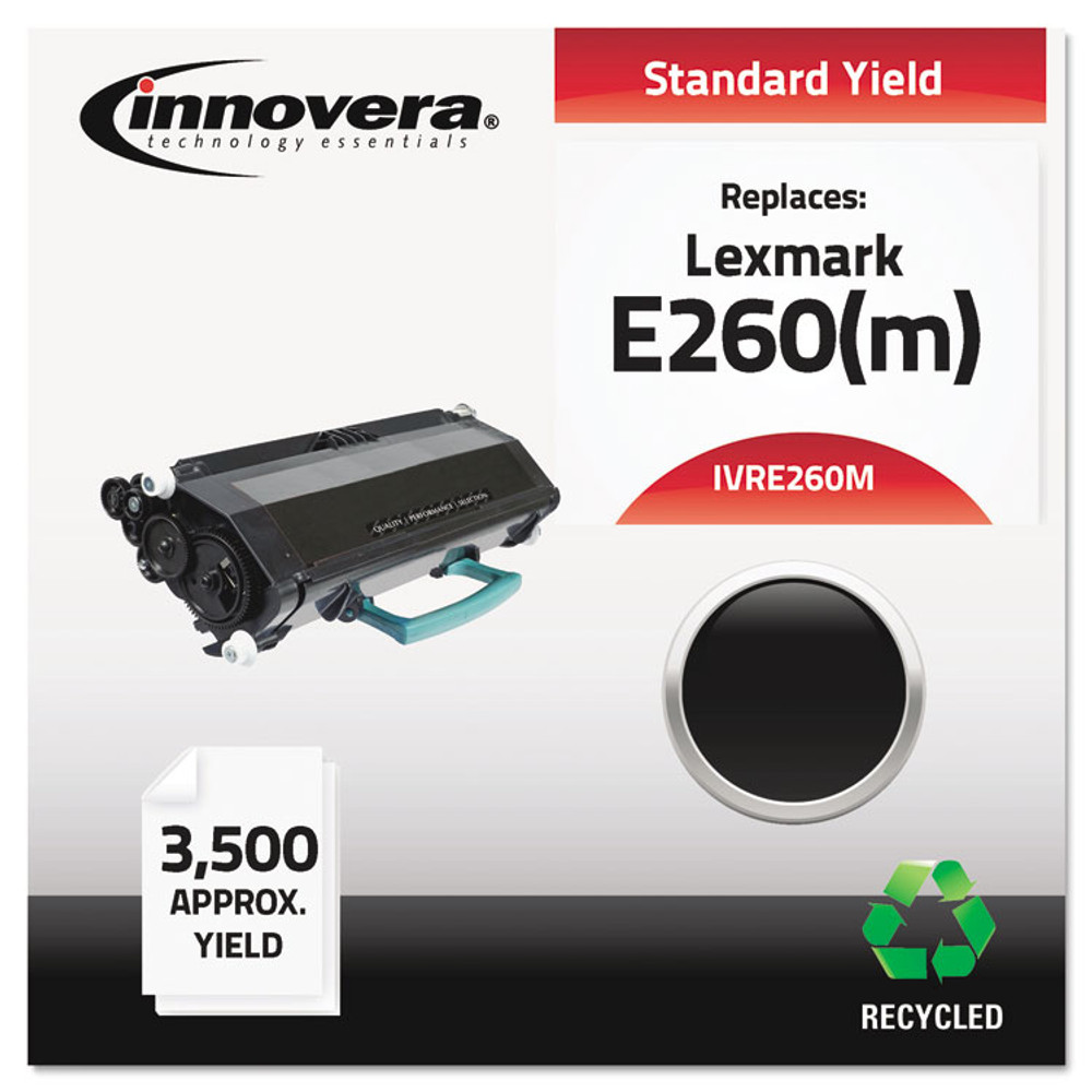 INNOVERA E260M Remanufactured Black MICR Toner, Replacement for E260M, 3,500 Page-Yield