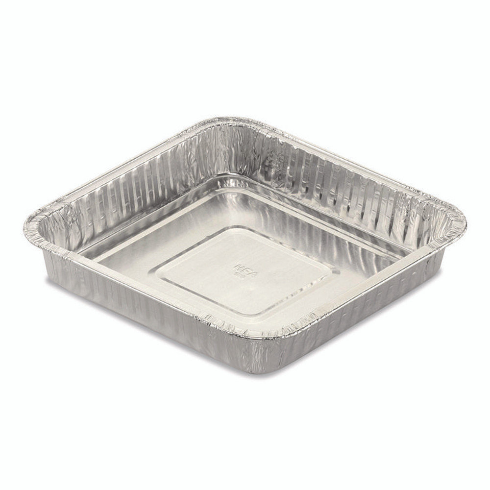 HFA INC 30830200 Square Cake Pan, 30 Gauge, 48 oz, 8 x 8 x 1.53, Silver, Aluminum, 200/Carton