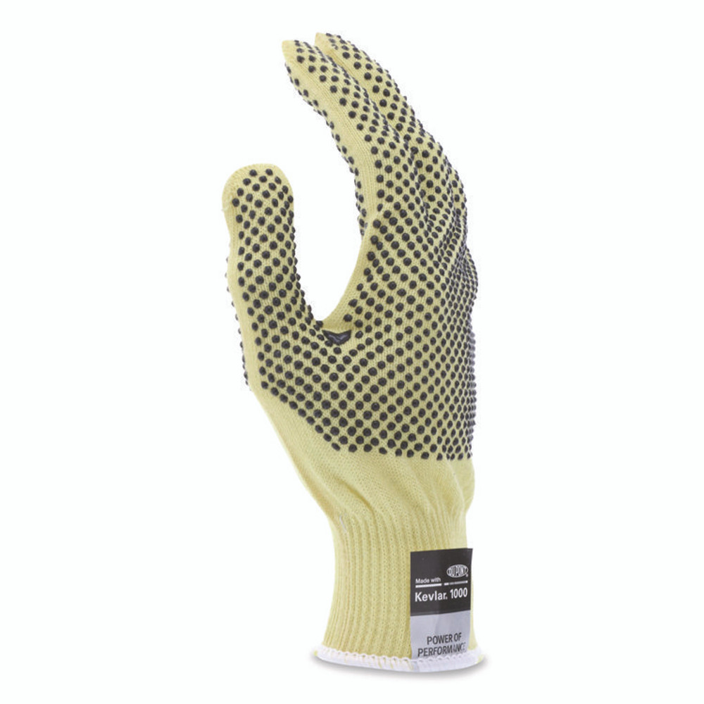 MCR SAFETY 9396S CutPro Kevlar Gloves, Reversible, 10" Long, Small, Yellow/Black, Pair