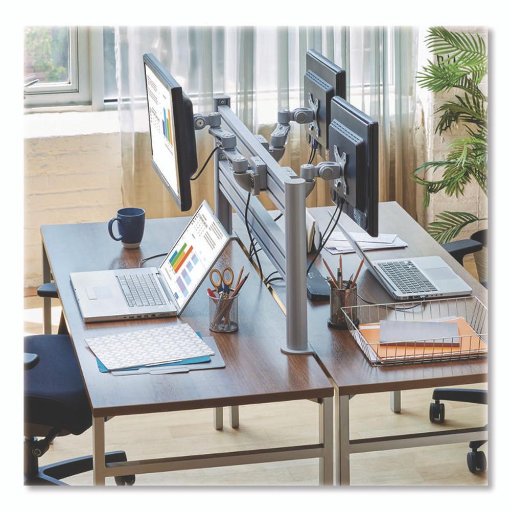 EATON CORPORATION Tripp Lite by DMSW1332LTAA Dual-Extension Monitor Mount for Slat Wall System for 32" TVs, 4.9w x 4.7d x 20.5h, Silver, Supports 22 lb