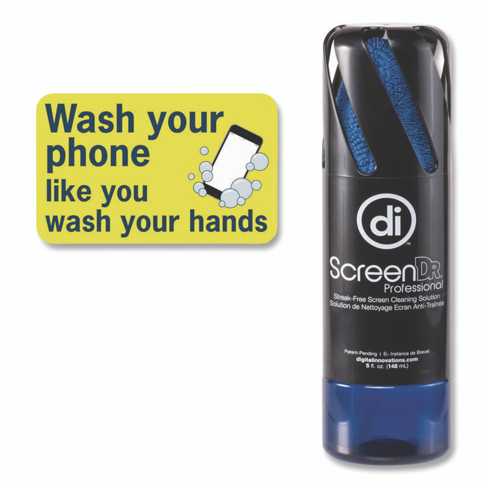 DIGITAL INNOVATIONS 4111200 Screen Dr Professional Screen Cleaning Kit, 5 oz Spray Bottle with Microfiber Cloth