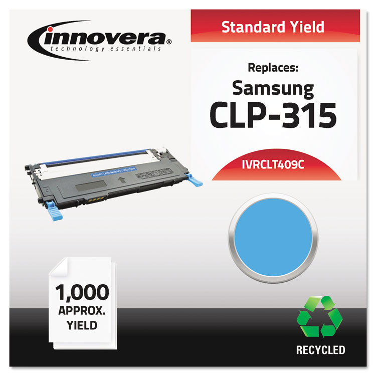 INNOVERA CLT409C Remanufactured Cyan Toner, Replacement for CLT-C409S, 1,000 Page-Yield