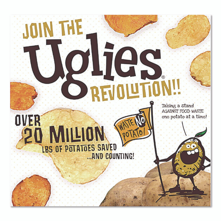 DIEFFENBACH'S SNACKS Uglies® DFN26104 Kettle Potato Chips, Salt and Vinegar, 2 oz Bags, 24/Carton