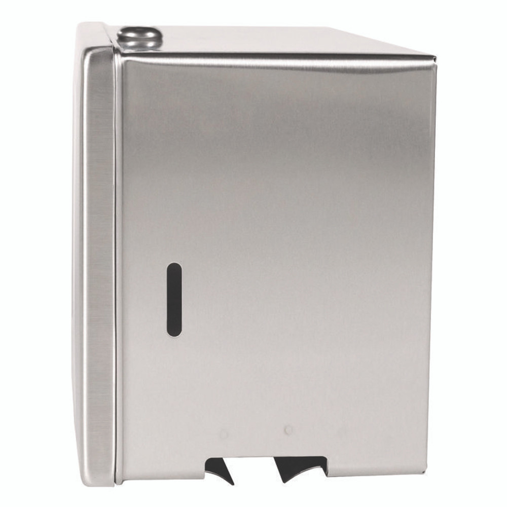 BOBRICK WASHROOM 263 Surface-Mounted Paper Towel Dispenser, 12.13 x 6.13 x 7.25, Satin Stainless Steel