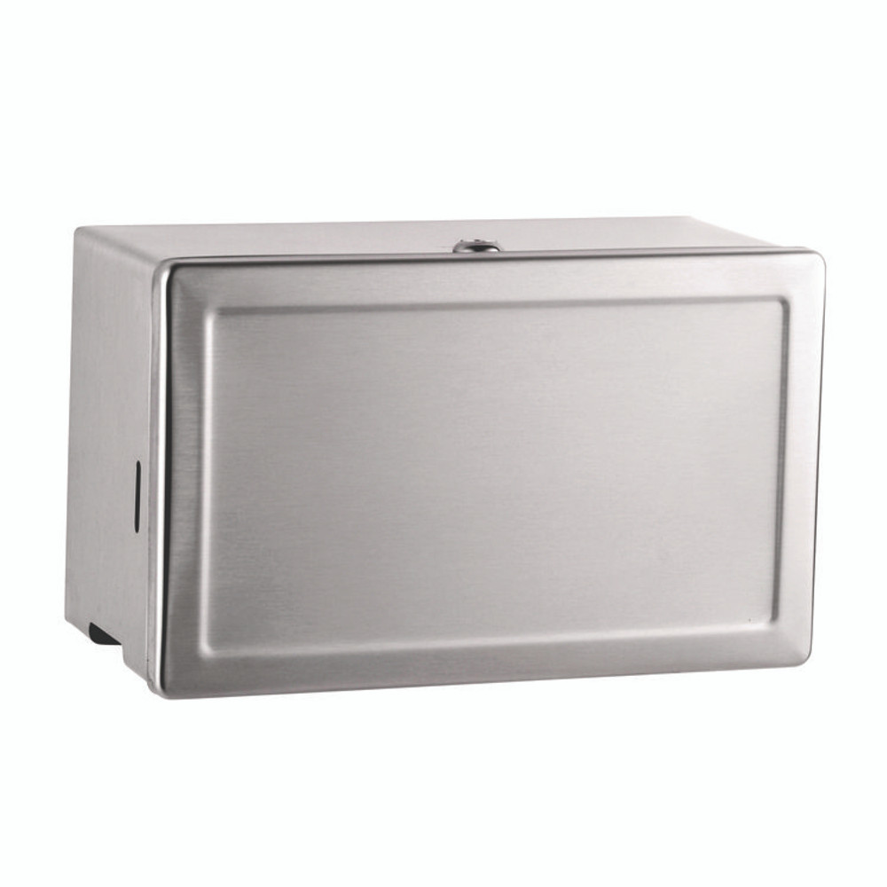 BOBRICK WASHROOM 263 Surface-Mounted Paper Towel Dispenser, 12.13 x 6.13 x 7.25, Satin Stainless Steel