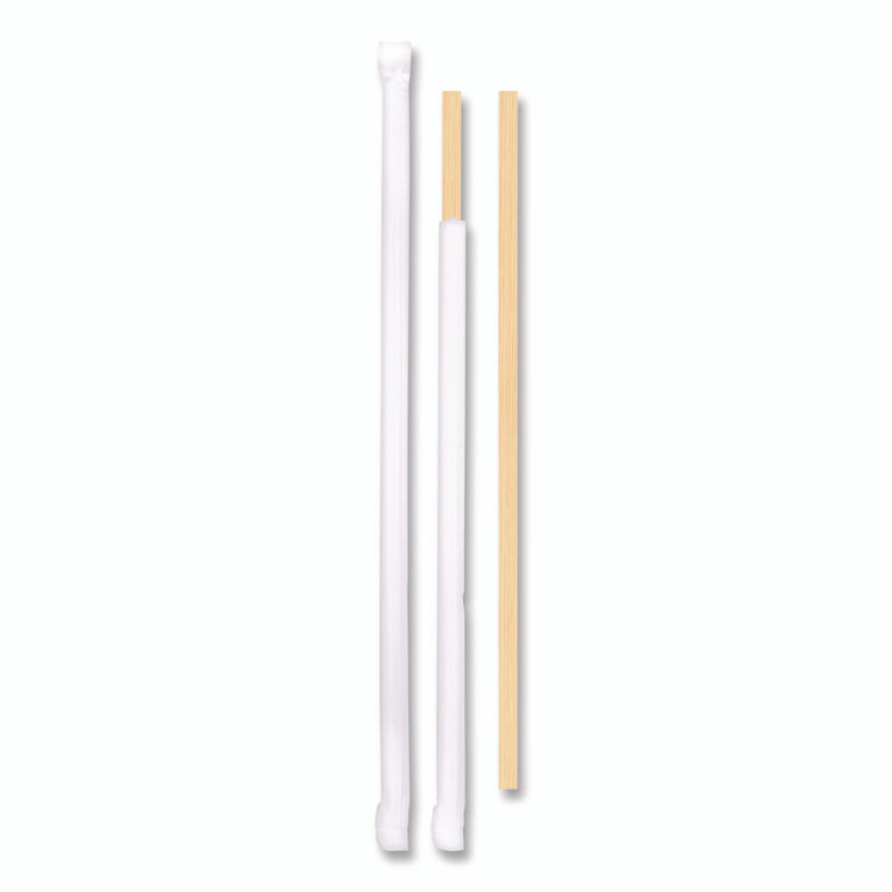BERK ENTERPRISES INC Berkley Square BEP90211 Wrapped Wood Stirrers, 5.5", 500/Box