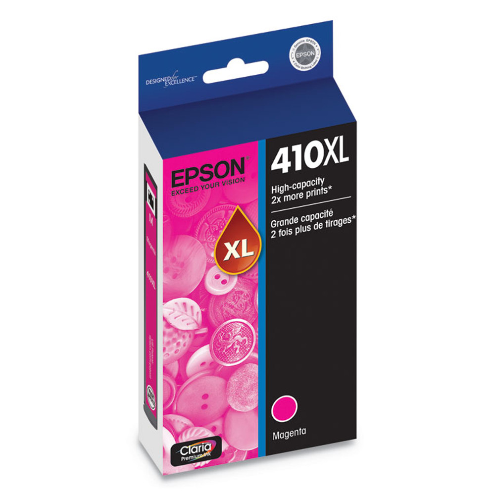 EPSON AMERICA, INC. T410XL320S T410XL320-S (410XL) Claria High-Yield Ink, 650 Page-Yield, Magenta