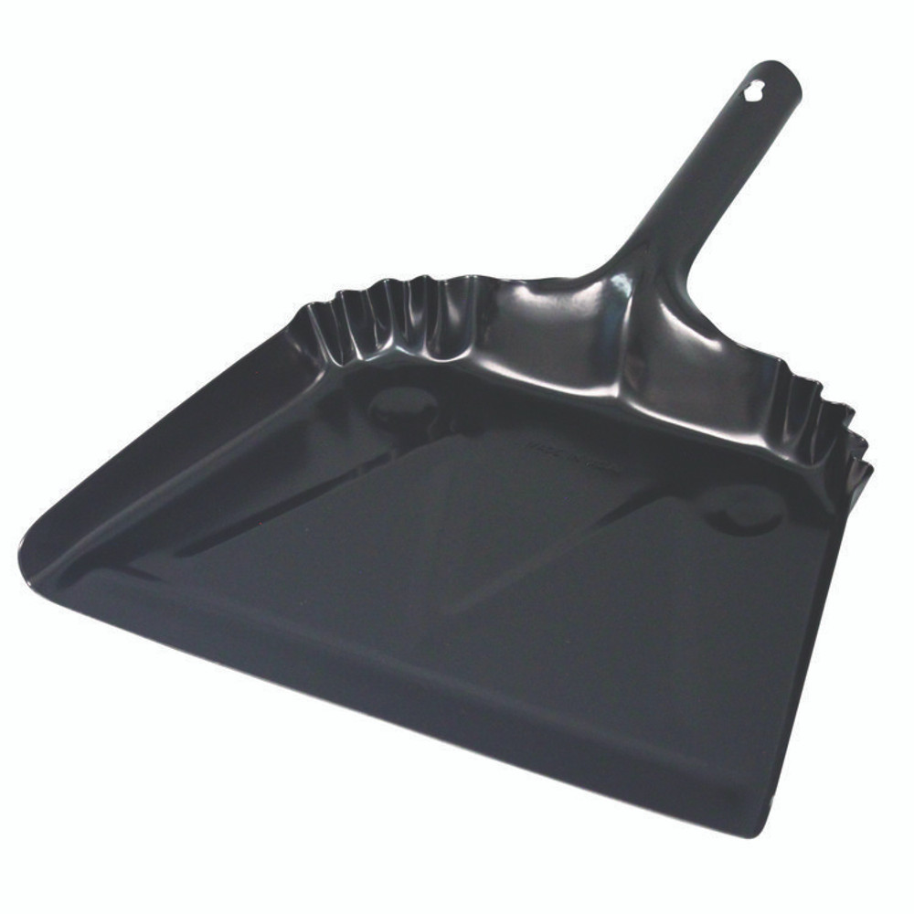 IMPACT PRODUCTS, LLC 4212 Heavy-Duty Metal Dust Pan, 12 x 14, 20-Gauge Steel, Black