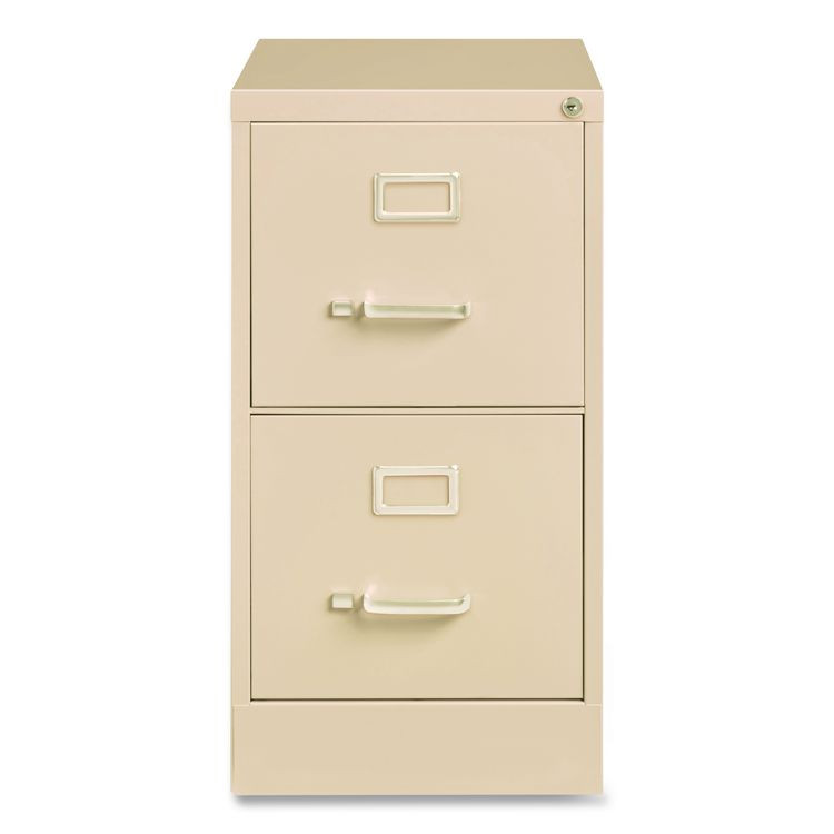 ALERA HVF1529PY Two-Drawer Economy Vertical File, 2 Letter-Size File Drawers, Putty, 15" x 25" x 28.38"