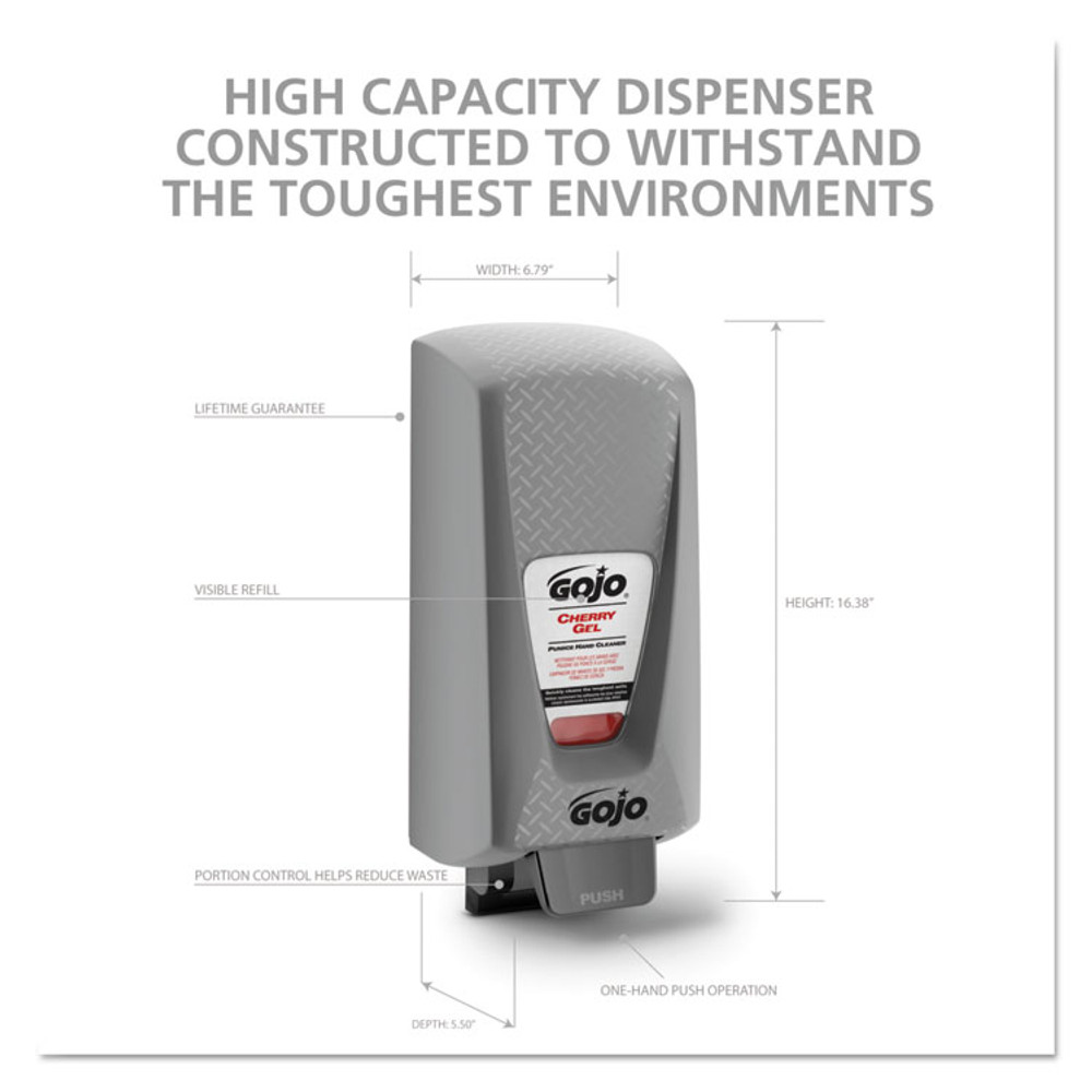 GO-JO INDUSTRIES GOJO® 7500-01 PRO 5000 Hand Soap Dispenser, 5,000 mL, 9.31 x 7.6 x 21.2, Gray