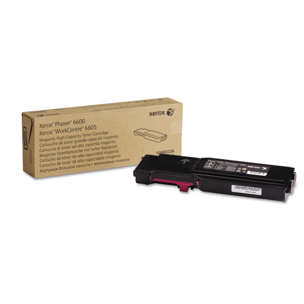 XEROX CORP. 106R02226 106R02226 High-Yield Toner, 6,000 Page-Yield, Magenta