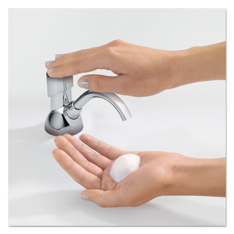 GO-JO INDUSTRIES GOJO® 8500-01 CX Counter Mount Foam Soap Dispenser, 1,500 mL/2,300 mL, 4.5 x 11.88 x 4.5, Chrome