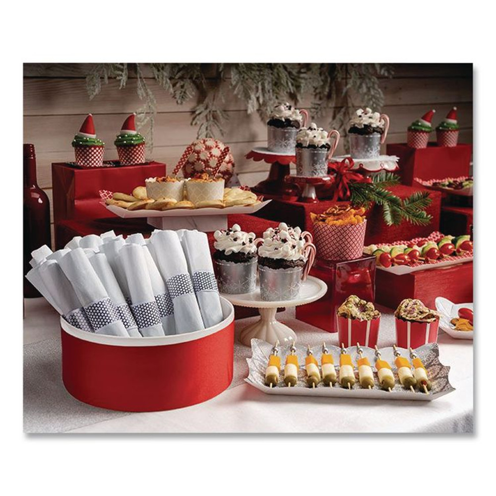 HOFFMASTER 119901 CaterWrap Cater to Go Express Cutlery Kit, Heavyweight, Fork/Knife/Napkin/Spoon, Plastic, Black, 100/Carton