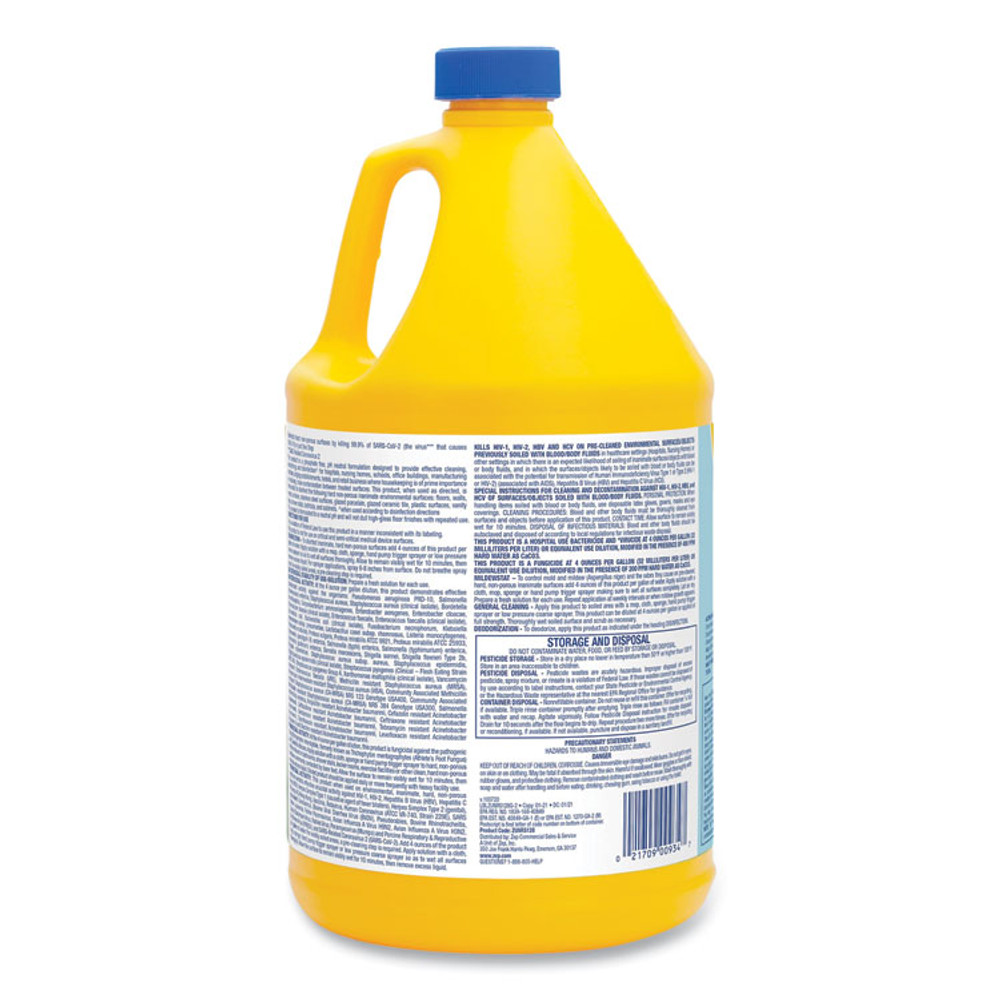 ZEP INC. Commercial® ZUNRS128CT No-Rinse Floor Disinfectant, Pleasant Scent, 1 gal, 4/Carton