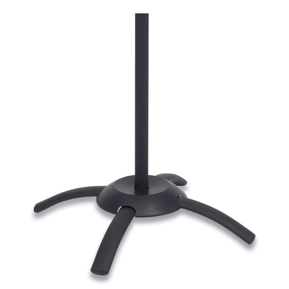 ALBA PMCLEON CLEO Coat Stand, Stand Alone Rack, Ten Knobs, Steel/Plastic, 19.75w x 19.75d x 68.9h, Black