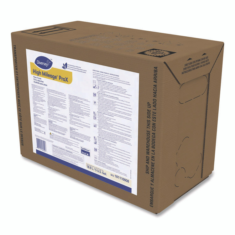 DIVERSEY 101110008 High Mileage ProX Floor Finish, 5 gal Bag-in-Box