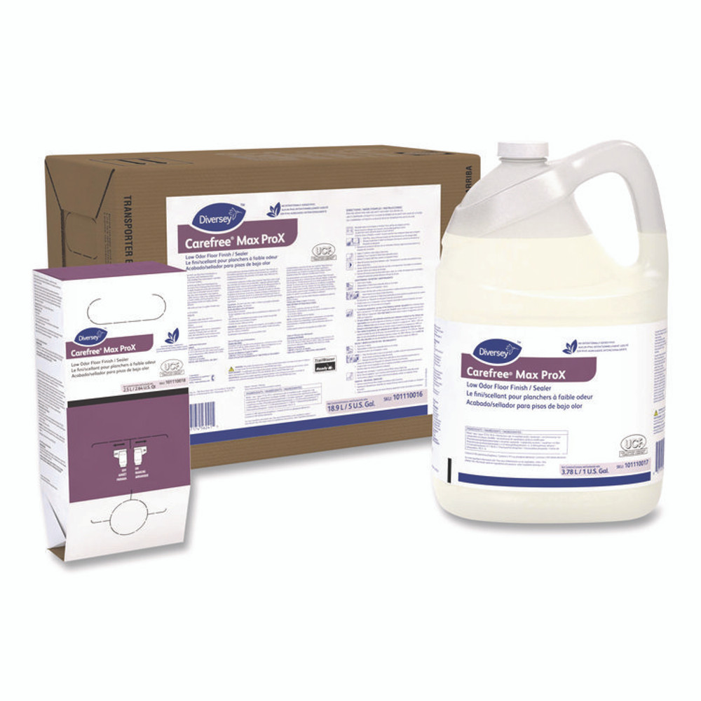 DIVERSEY 101110016 Carefree Max ProX Finish, 5 gal Bottle