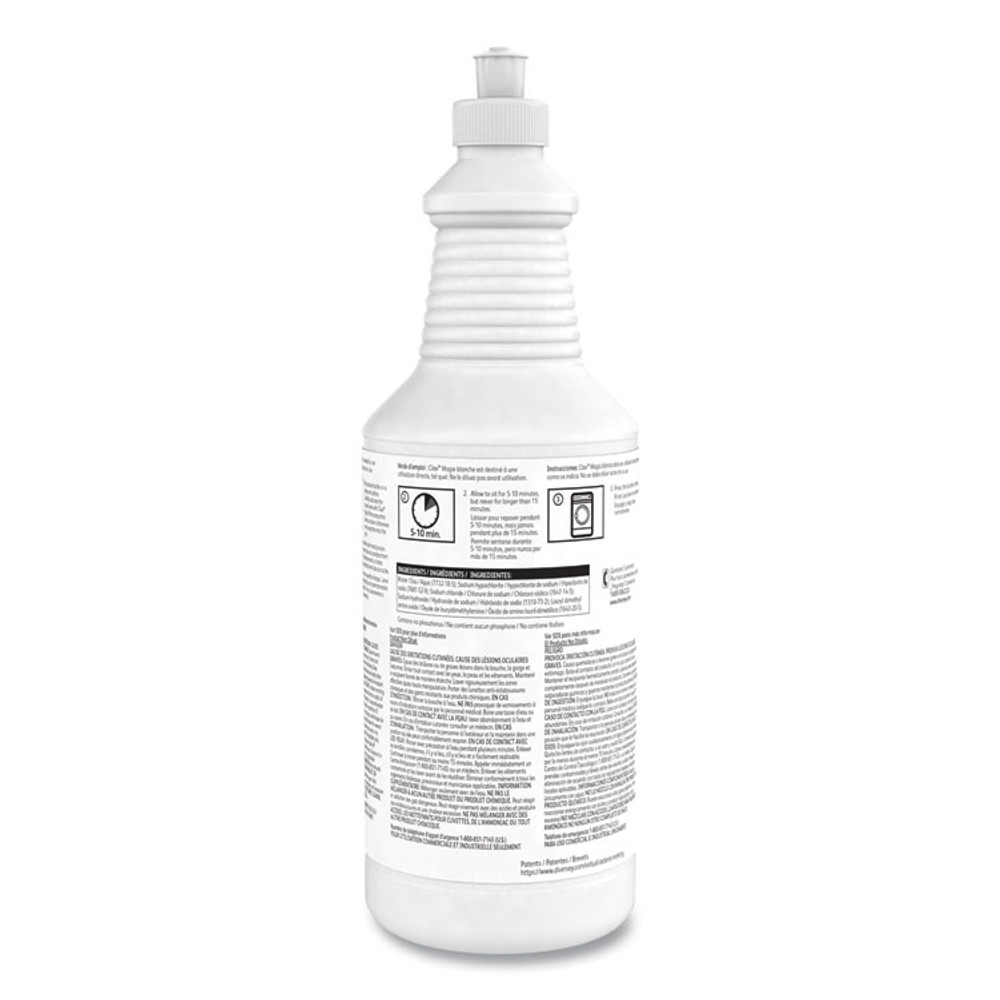 DIVERSEY 100905392 Clax Magic White, Liquid, 32 oz, 6/Carton