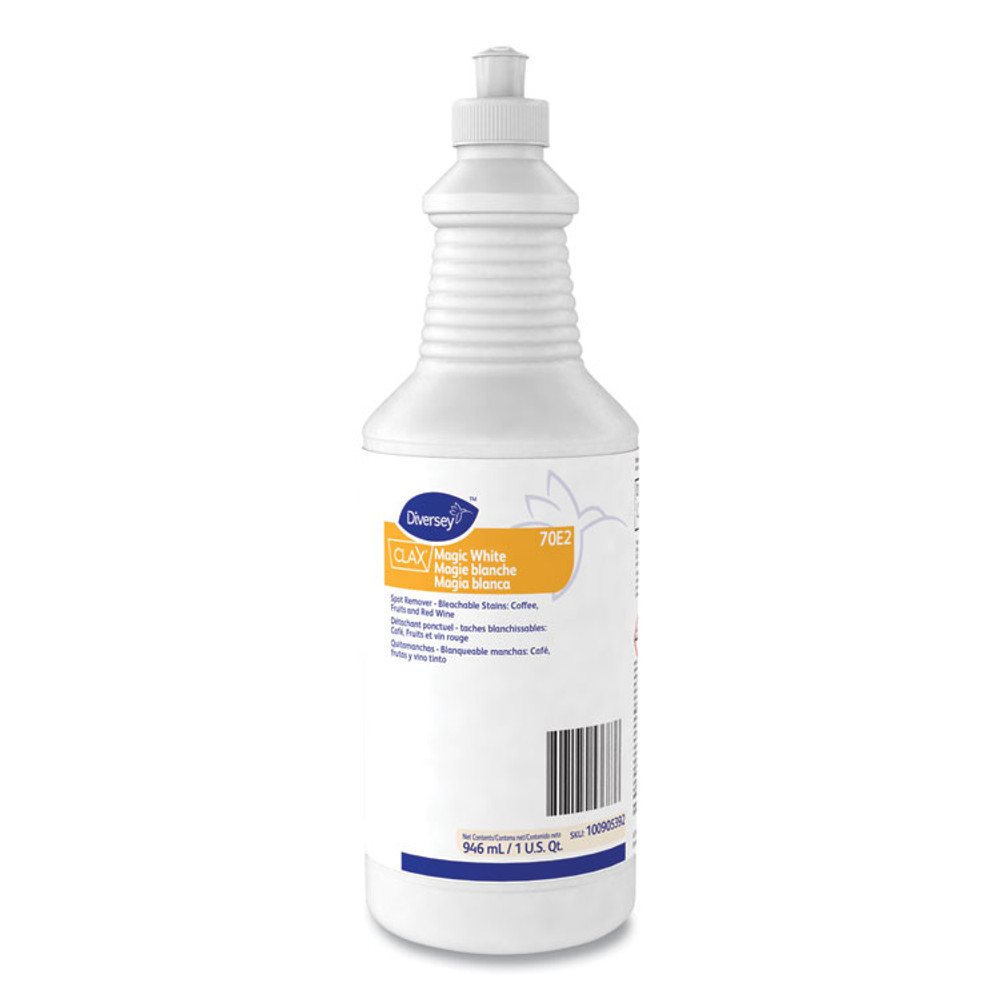 DIVERSEY 100905392 Clax Magic White, Liquid, 32 oz, 6/Carton