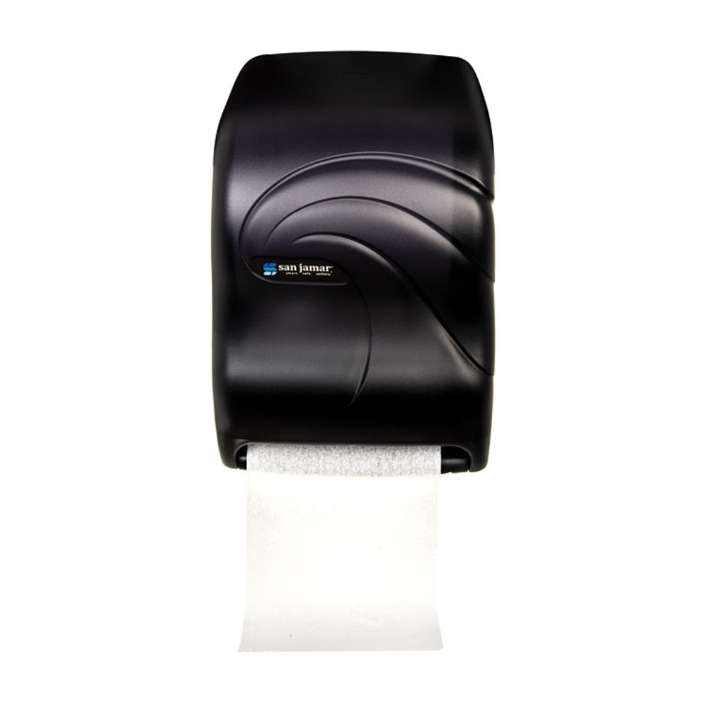CFS BRANDS San Jamar® T1390TBK Oceans Tear-N-Dry Electronic Touchless Roll Towel Dispenser, 11.75 x 9 x 15.5, Black Pearl