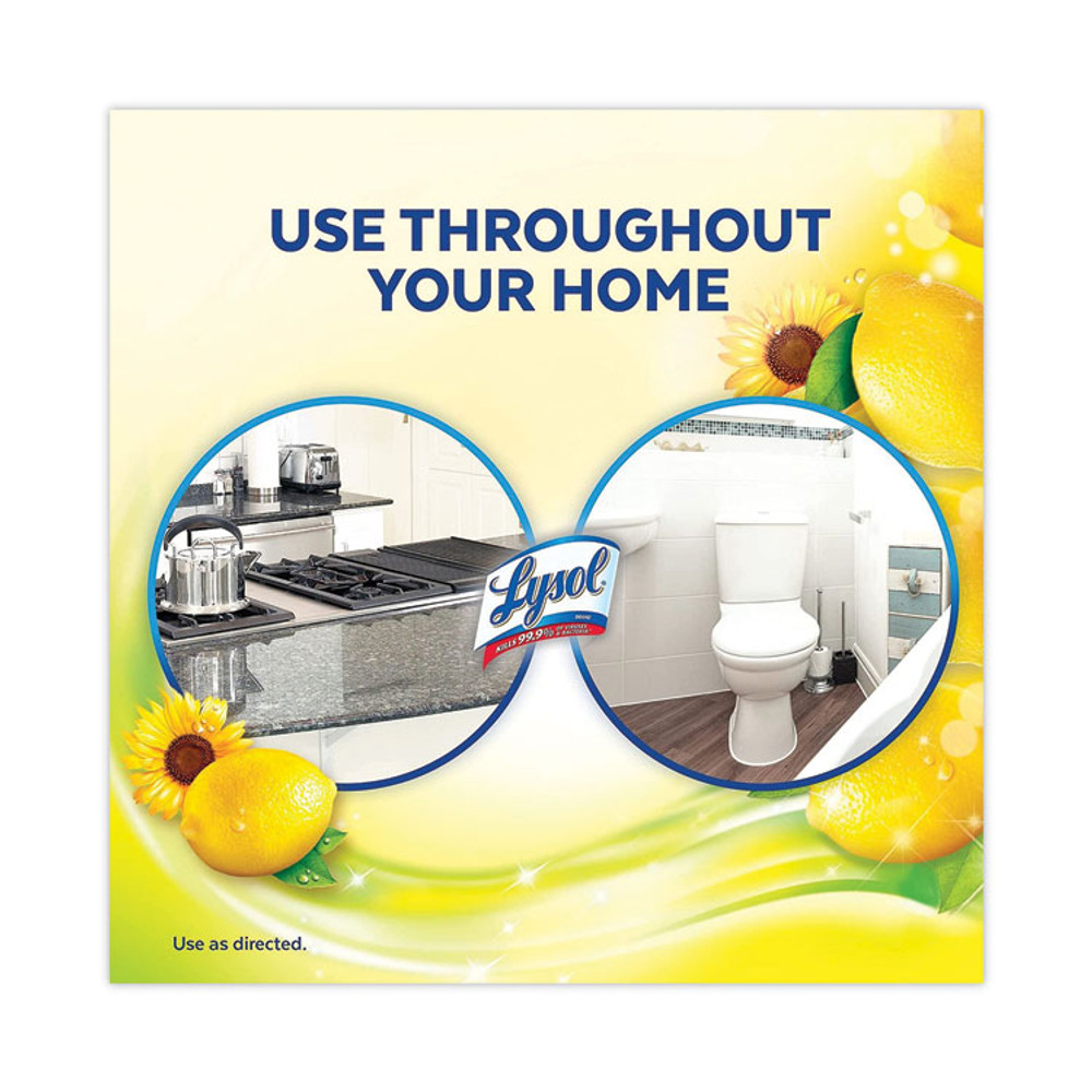 RECKITT BENCKISER LYSOL® Brand 93805CT Clean and Fresh Multi-Surface Disinfectant Cleaner, Sparkling Lemon and Sunflower Essence, 10.75 oz Bottle, 20/Carton