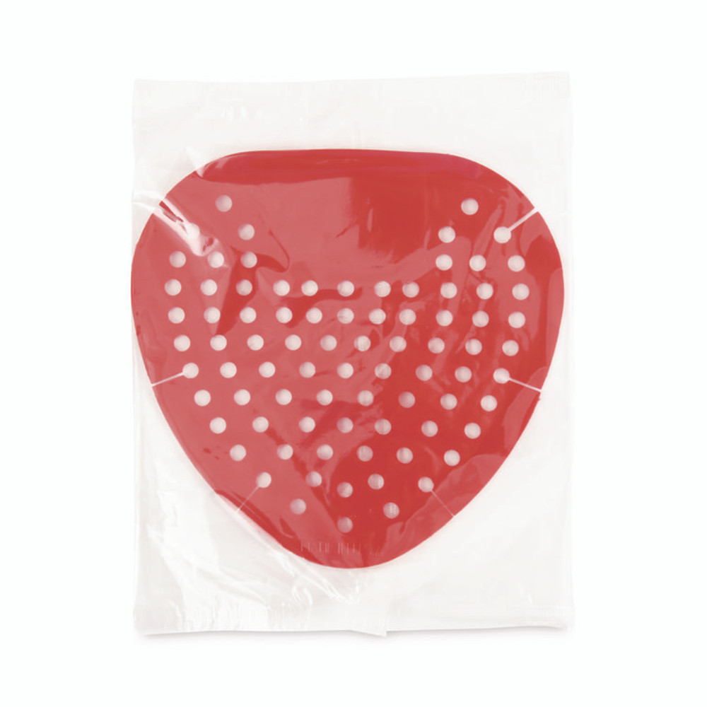 BOARDWALK 1001 Deodorizing Urinal Screen, Cherry Scent, Red, 3.5 oz, Dozen