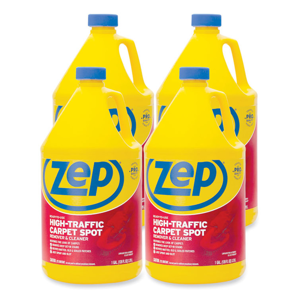 ZEP INC. Commercial® ZUHTC128CT High Traffic Carpet Cleaner, 1 gal, 4/Carton