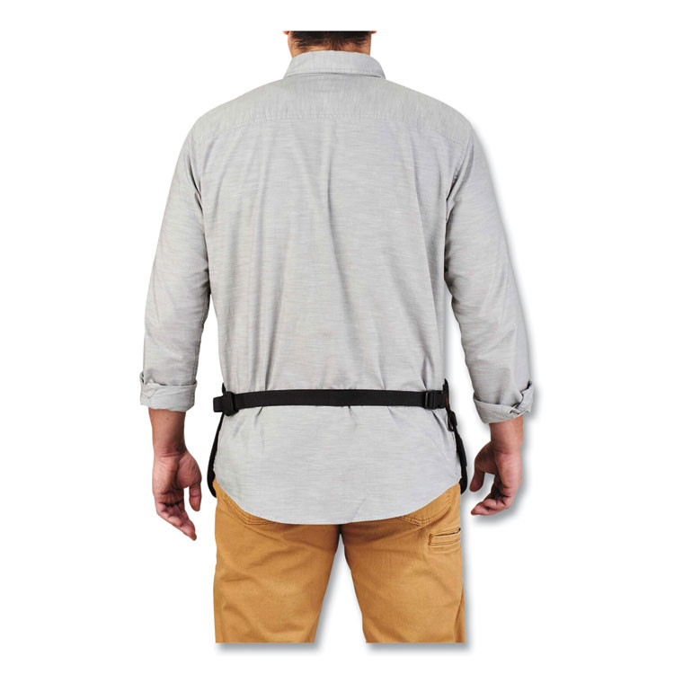 TENACIOUS HOLDINGS, INC. ergodyne® 13698 Arsenal 5707 Canvas Waist Apron, 14 Compartments, 25.5 x 34, Canvas, Gray