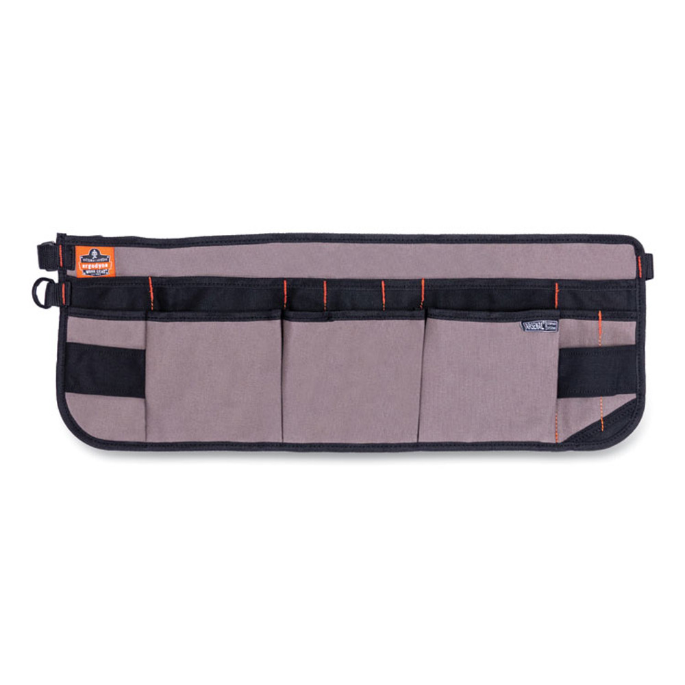 TENACIOUS HOLDINGS, INC. ergodyne® 13698 Arsenal 5707 Canvas Waist Apron, 14 Compartments, 25.5 x 34, Canvas, Gray