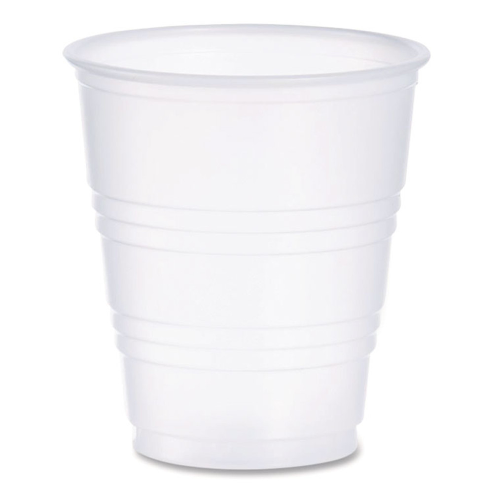 DART Y5CT High-Impact Polystyrene Cold Cups, 5 oz, Plastic, Translucent, 100/Sleeve, 25 Sleeves/Carton