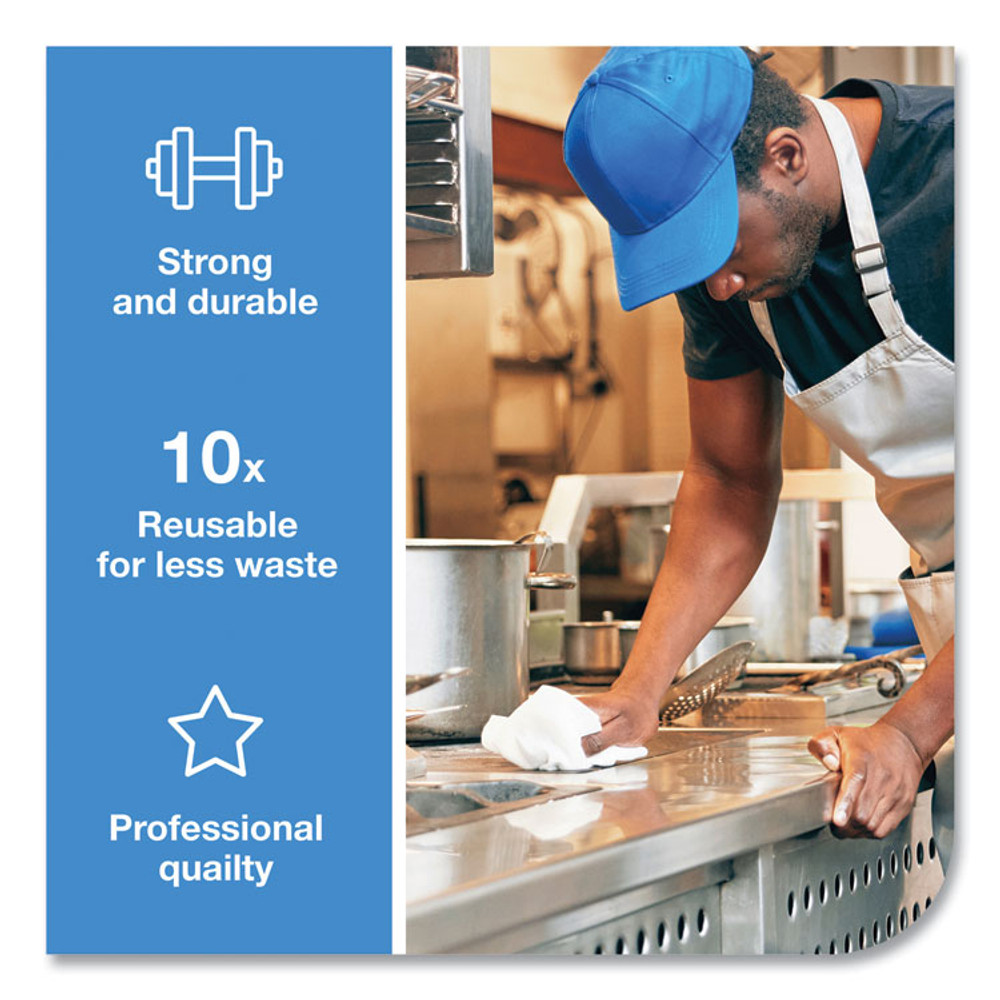 SCA TISSUE Tork® 192815 2 in 1 Wiper, 1-Ply, 13" x 21", White, 120/Carton