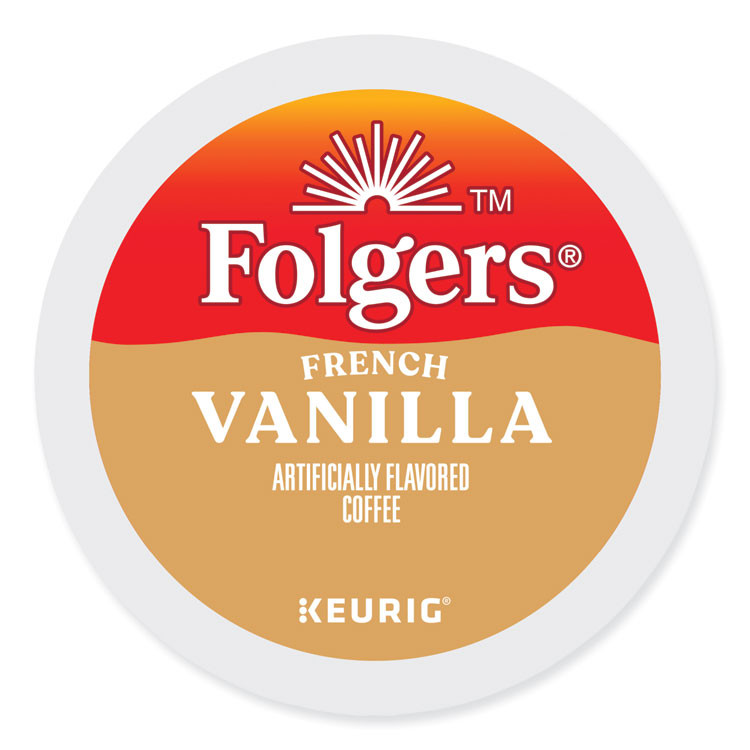 KEURIG DR PEPPER Folgers® 6661 French Vanilla Coffee K-Cups, 24/Box