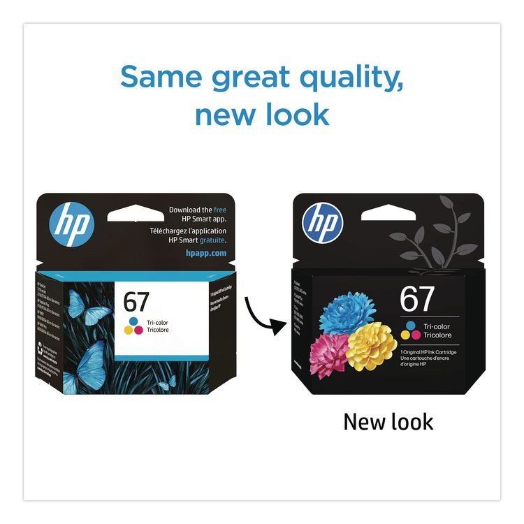 HP INC 3YM55AN HP 67, (3YM55AN) Tri-Color Original Ink Cartridge