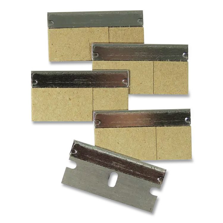 UNGER SRB30 Safety Scraper Replacement Blades, #9, Stainless Steel, 100/Box