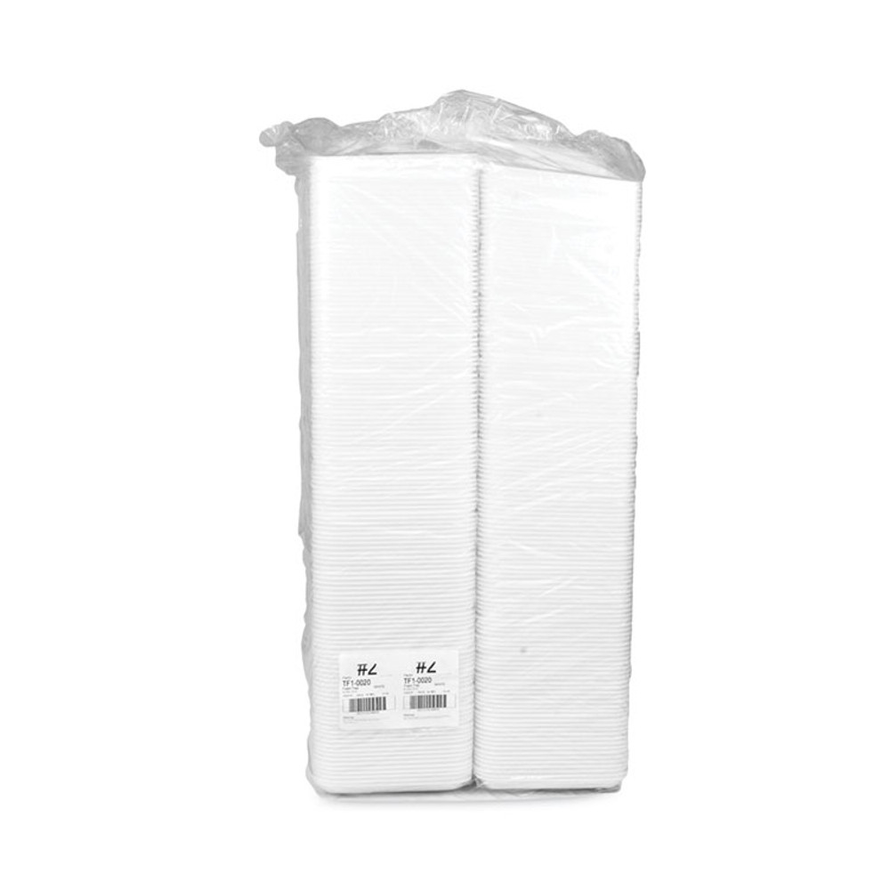 PACTIV EVERGREEN CORPORATION 0TF100200000 Supermarket Tray, #2, 8.2 x 5.7 x 0.91, White, Foam ,500/Carton