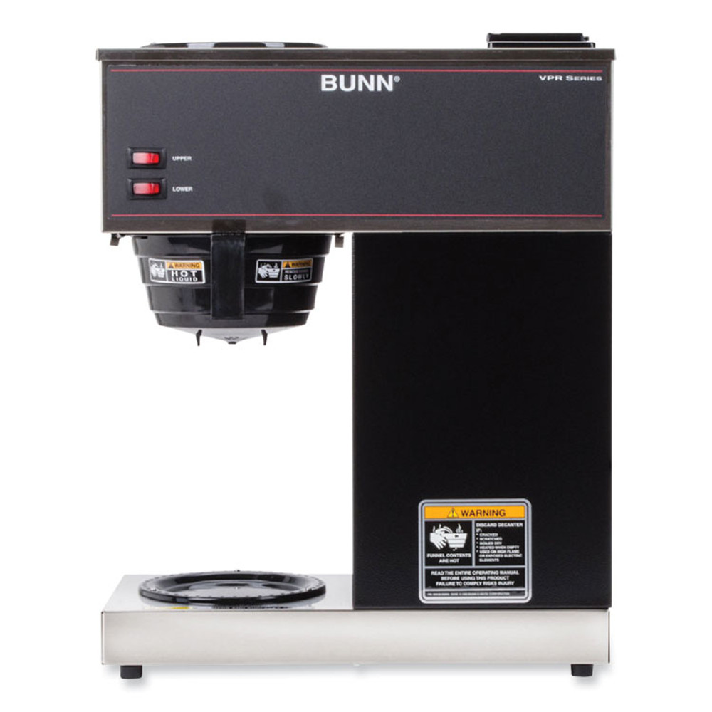 BUNN-O-MATIC 332000015 VPR 12-Cup Commercial Pourover Coffee Brewer, Gray/Stainless Steel