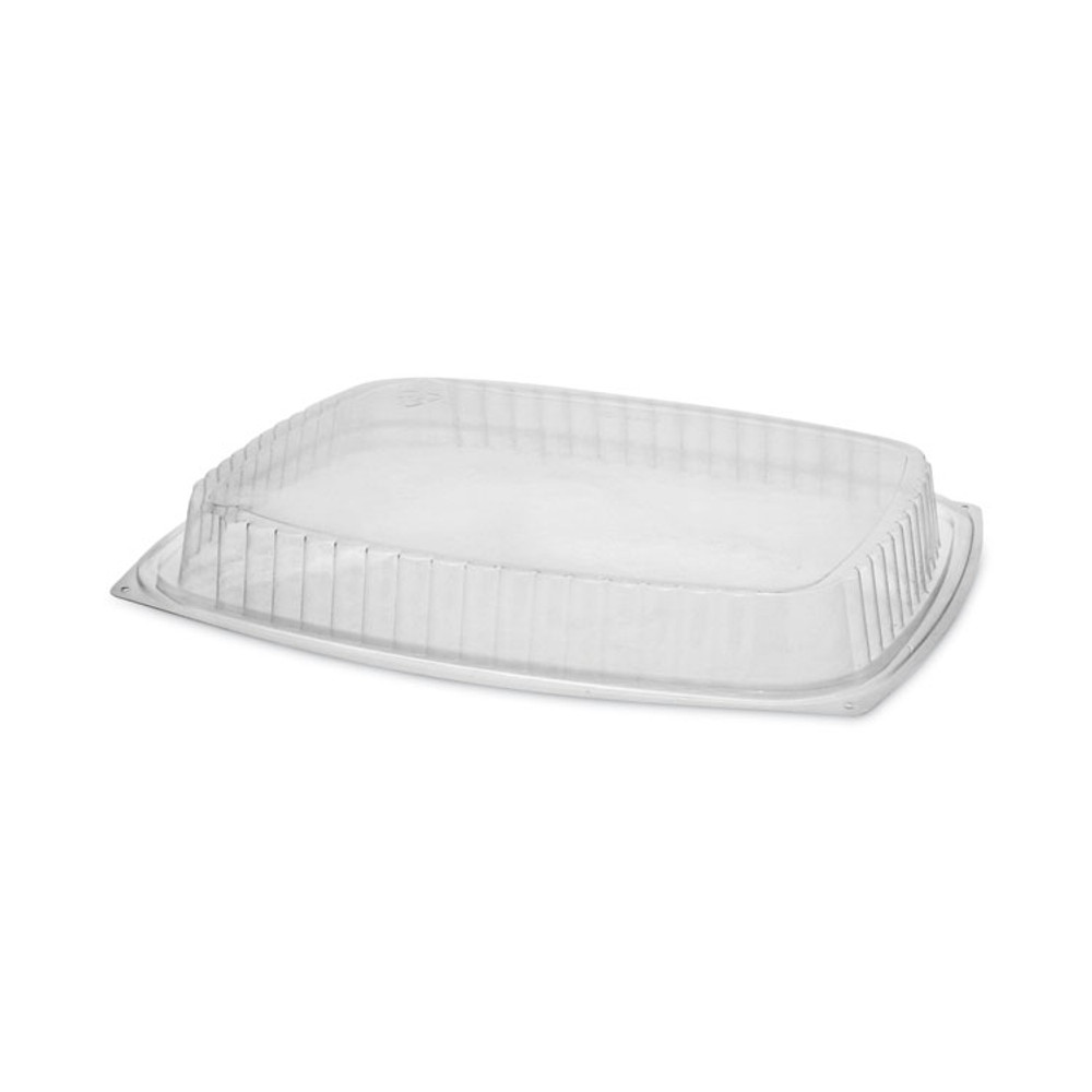 PACTIV EVERGREEN CORPORATION YCI853010000 Showcase Deli Container Lid, Dome Lid For 3-Compartment 48/64 oz Containers, 9 x 7.4 x 1, Clear, Plastic, 220/Carton