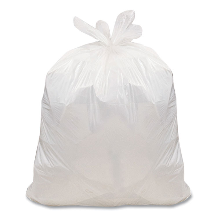 WEBSTER INDUSTRIES Handi-Bag® HAB6FW130 Super Value Pack Can Liners, 8 gal, 0.6 mil, 22" x 24", White, 130/Box