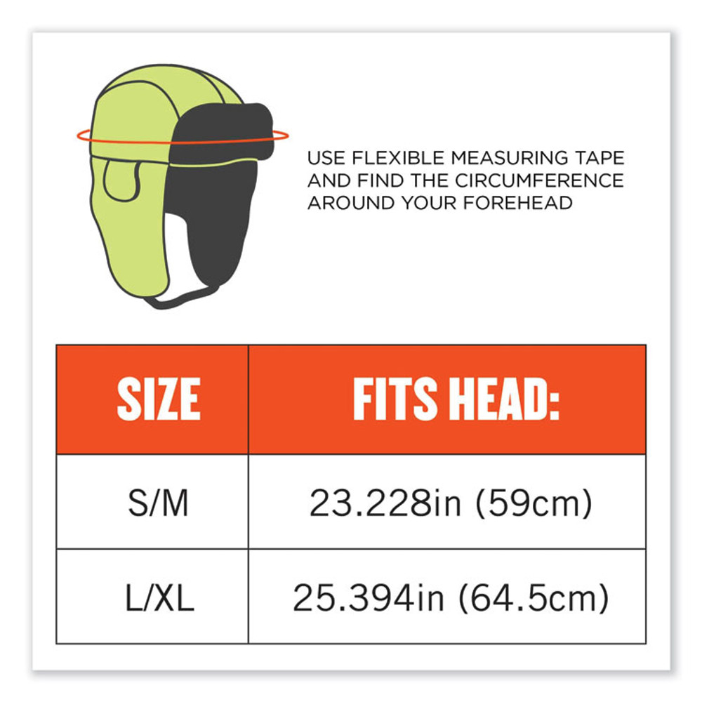 TENACIOUS HOLDINGS, INC. ergodyne® 16855 N-Ferno 6802 Classic Trapper Hat, Large/X-Large, Lime