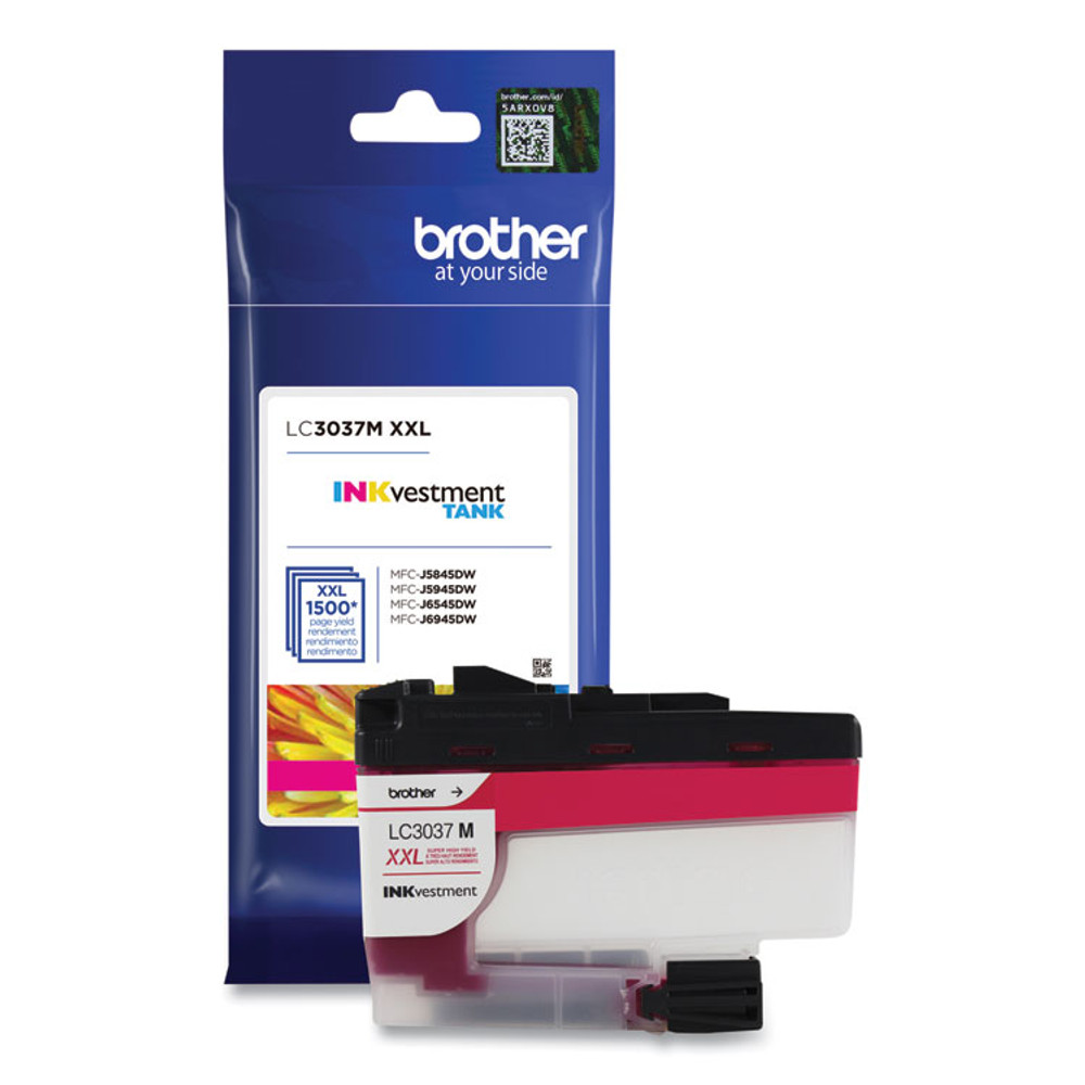 BROTHER INTL. CORP. LC3037M LC3037M INKvestment Super High-Yield Ink, 1,500 Page-Yield, Magenta