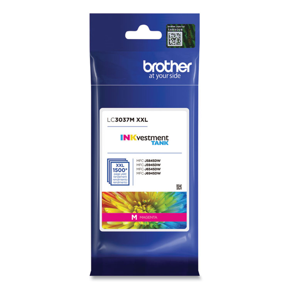 BROTHER INTL. CORP. LC3037M LC3037M INKvestment Super High-Yield Ink, 1,500 Page-Yield, Magenta