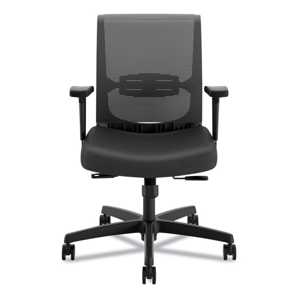 HON COMPANY CMY1AUR10 Convergence Mid-Back Task Chair, Synchro-Tilt and Seat Glide, Supports Up to 275 lb, Black