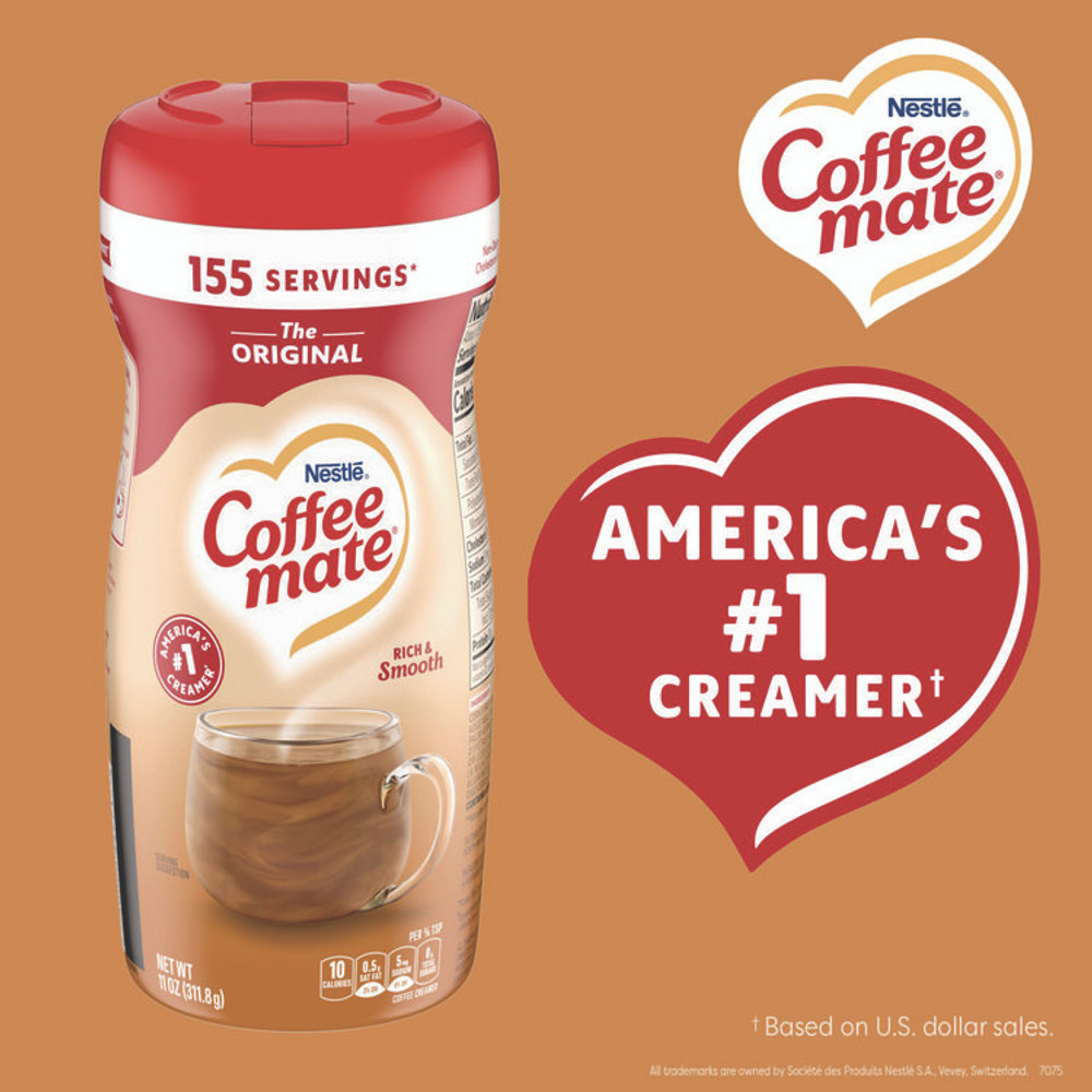 NESTLE Coffee mate® 55882 Original Flavor Powdered Creamer, 11 oz Canister