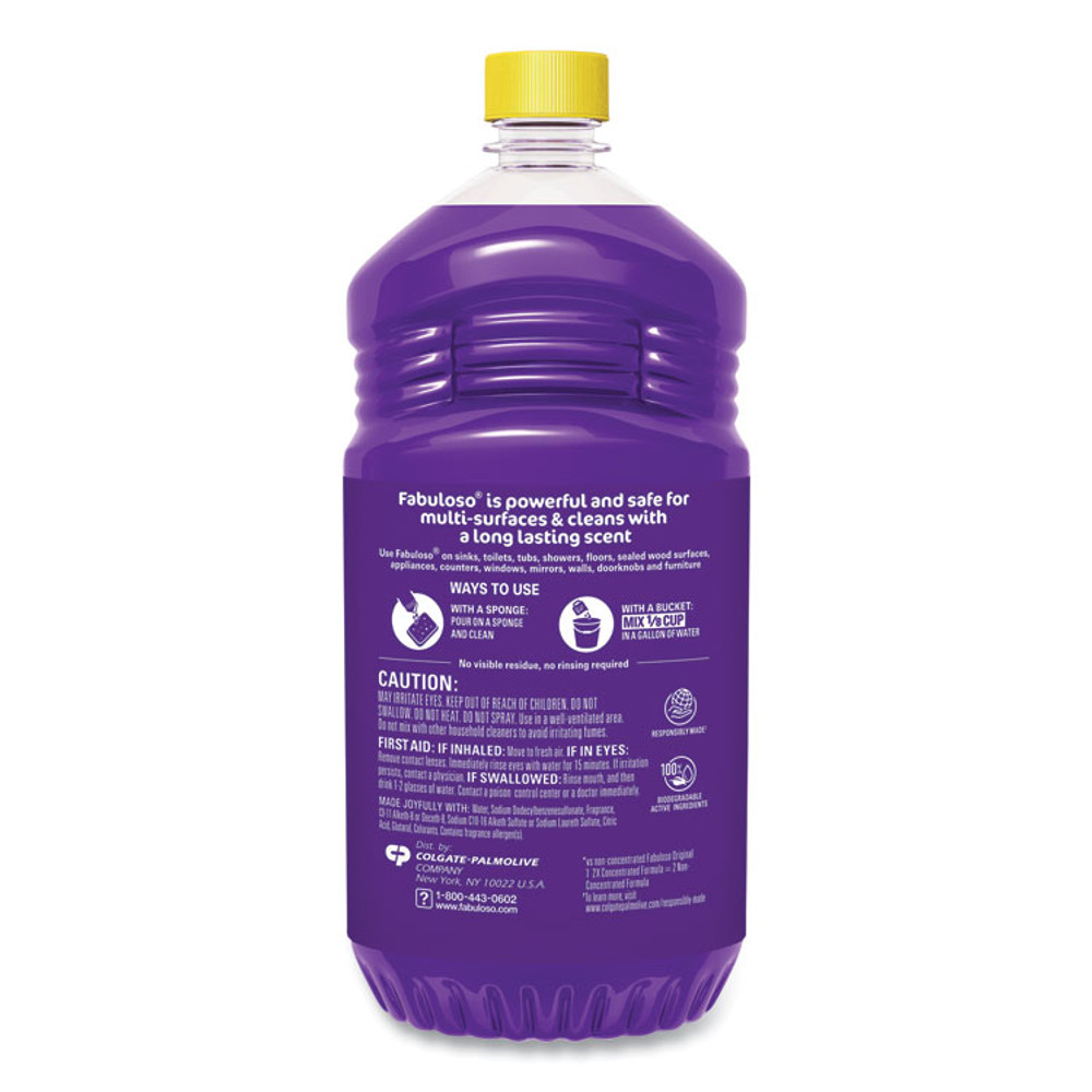 COLGATE PALMOLIVE, IPD. Fabuloso® 53041CT Multi-Use Cleaner, Lavender Scent, 56 oz Bottle, 6/Carton