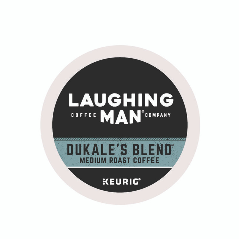 KEURIG DR PEPPER Laughing Man® Coffee Company 8338 Dukale's Blend K-Cup Pods, 22/Box