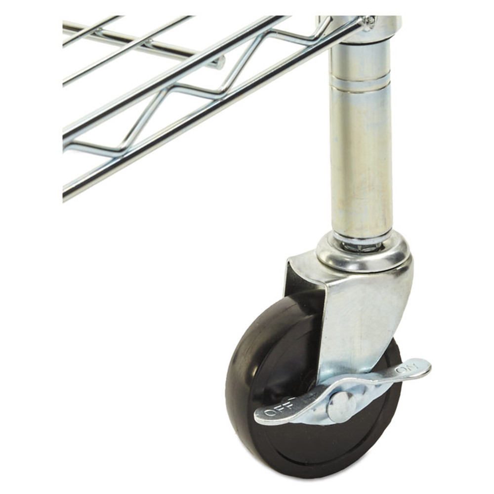 ALERA GR364818SR Wire Shelving Garment Rack, 40 Garments, 48w x 18d x 75h, Silver